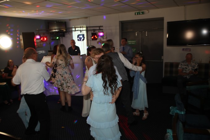 Georgina & Andrew Cox's wedding day, 20th August 2022 - Reception at Willenhall Social Club - CLICK TO VIEW ZOOMED IMAGE Family image