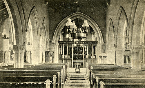 Billesdon Church interior