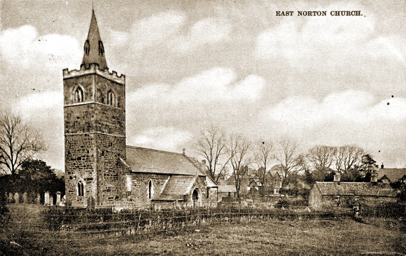 East Norton church 1908 postcard